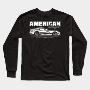 Dodge Viper GT (White Print) Long Sleeve T-Shirt